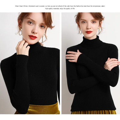 Violet | Winter-Ready Cashmere Turtleneck Sweater