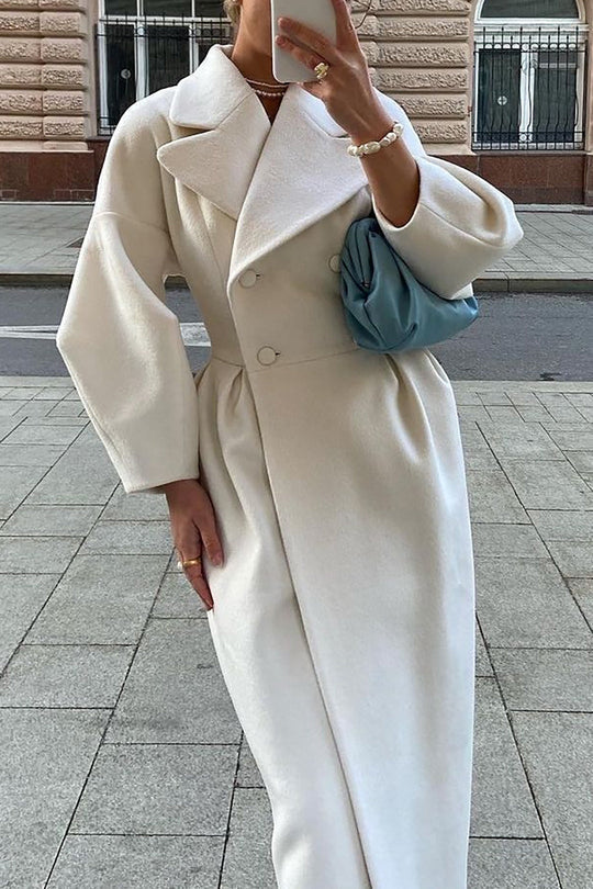 Women’s Long Coat - Double Breasted Winter Overcoat