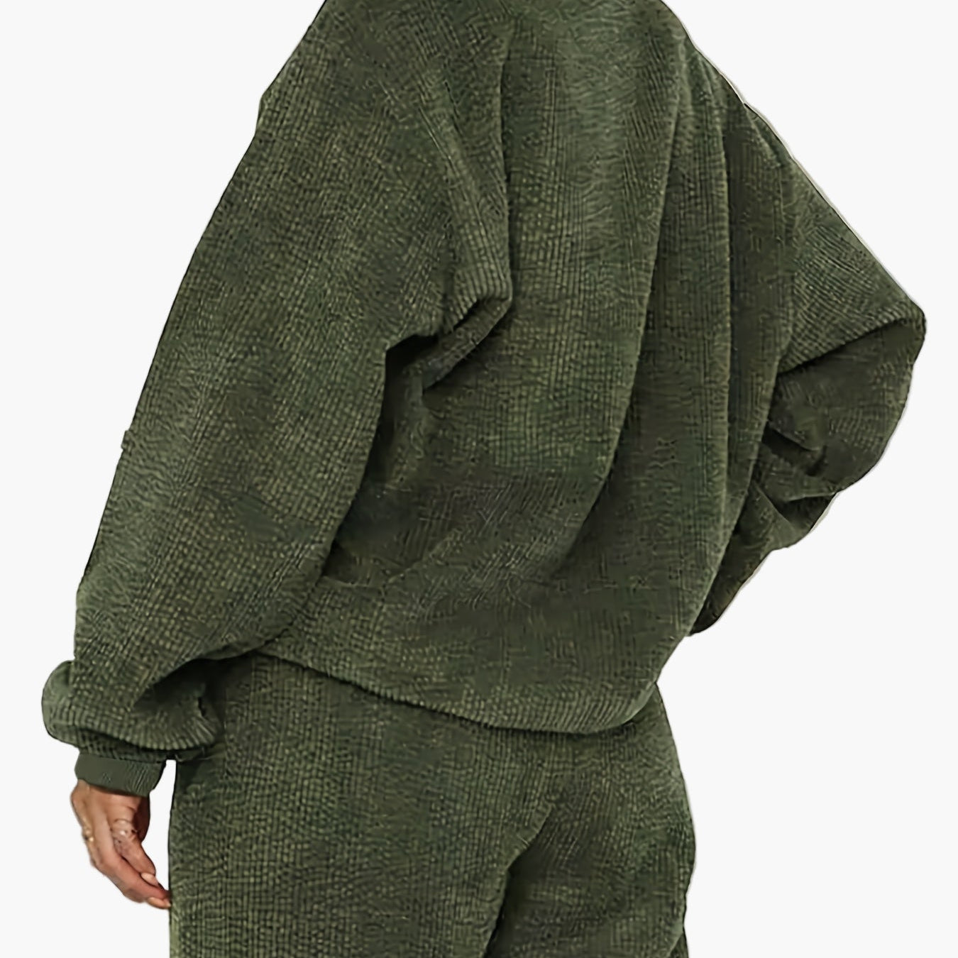 Damernas avslappnade set med sweatshirt och byxor – Loungewear för höst och vinter