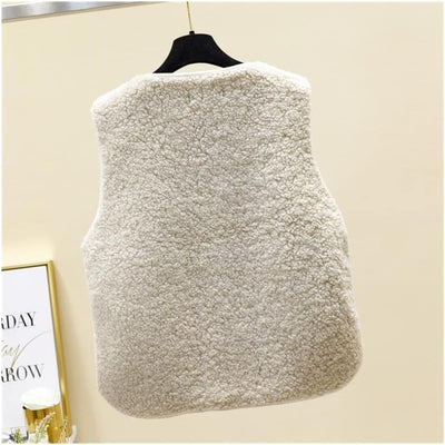 Women’s Textured Fleece Vest – Sleeveless & Layering Essential