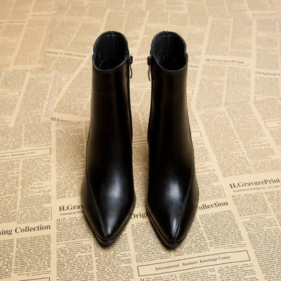 Women’s Sculpted Block‑Heel Ankle Boots