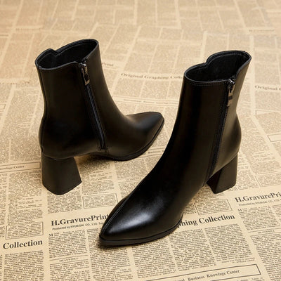 Women’s Sculpted Block‑Heel Ankle Boots