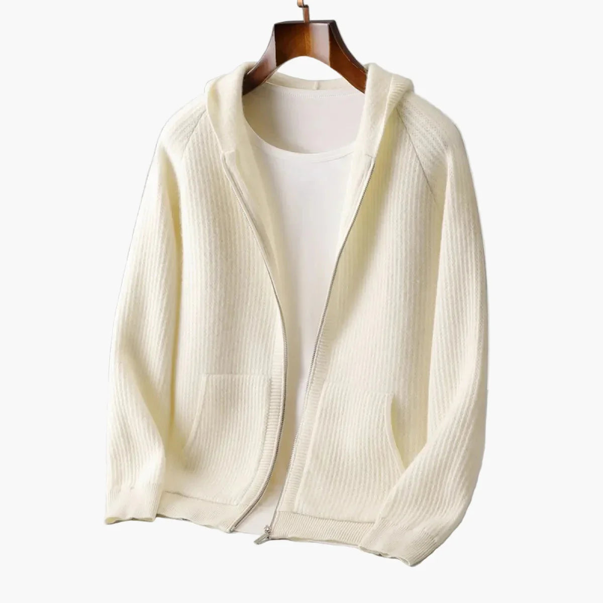 Herrhoodie med dragkedja – Stilren vardagströja för avslappnad elegans