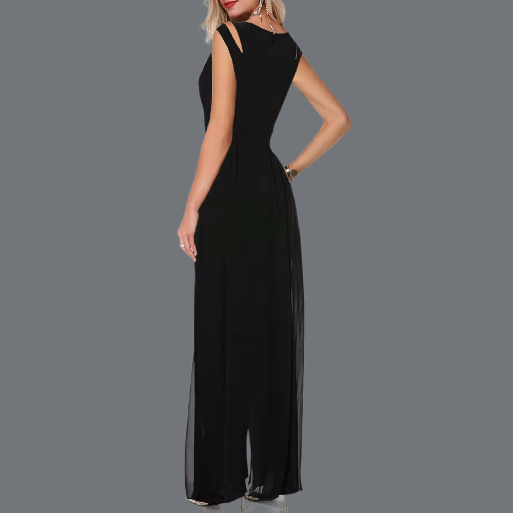 Mary – Jumpsuit i mjukt premiumtyg med enfärgad design