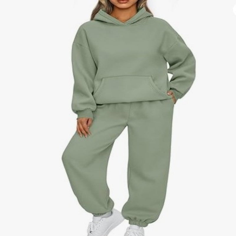 Emma – Tvådelad Casual Hoodie Sportbyxor Set
