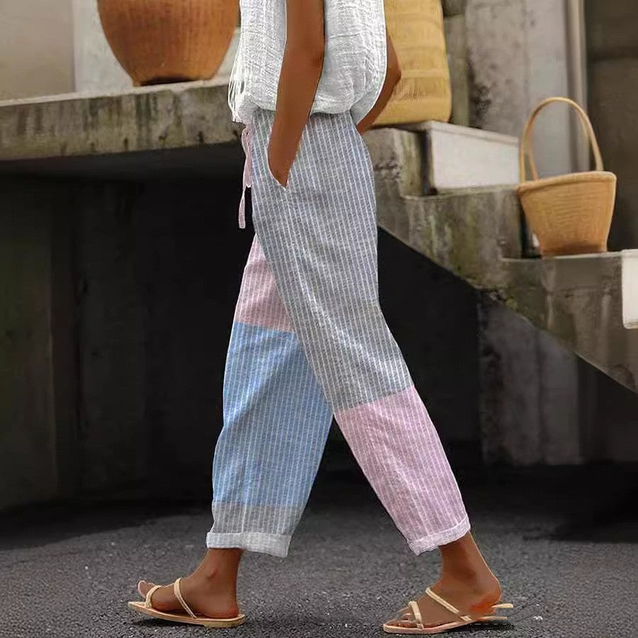 Brenda – Lätta lösa byxor med fickor för kvinnor