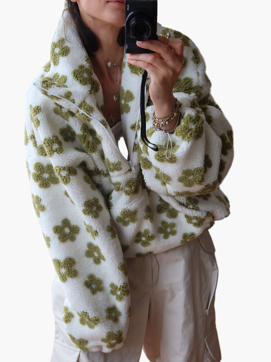 Damtröja med blommönster – Boho Stil, Mysig och Avslappnad för Höst och Vardag