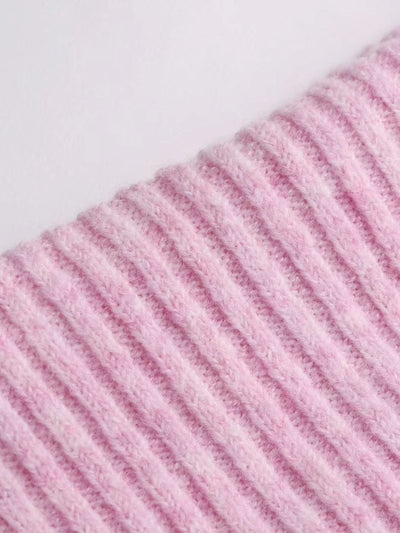 Chic Off-Shoulder Knit Sweater