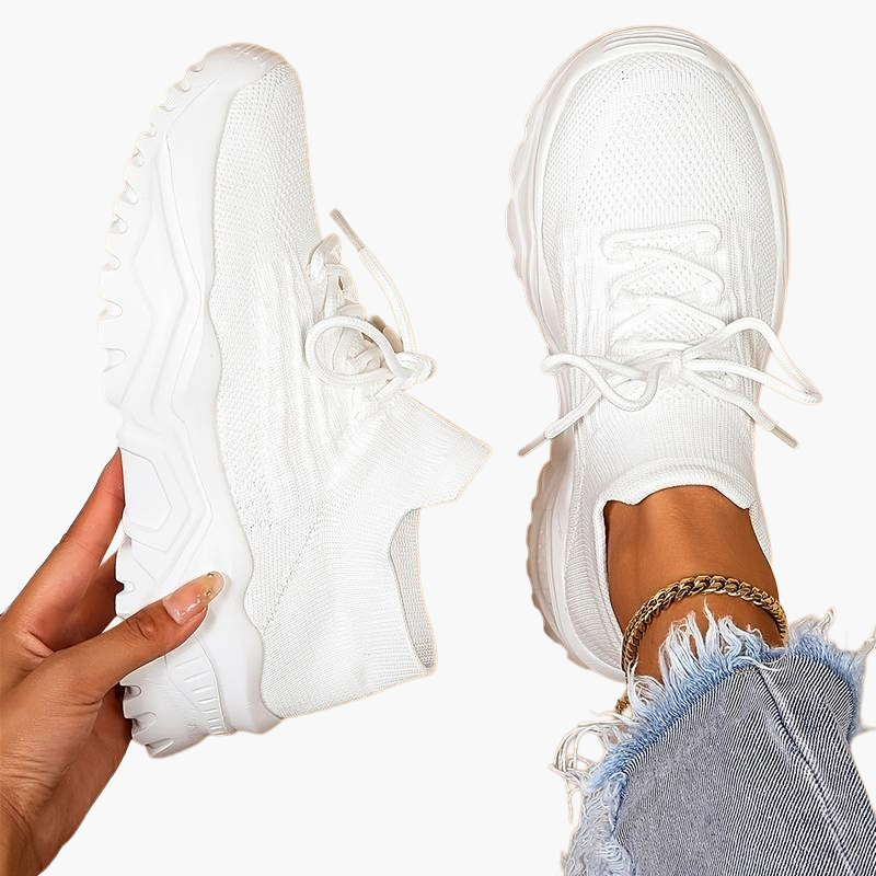 Dam Sneakers Sportiga Chunky Walkingskor för Komfort och Smärtlindring