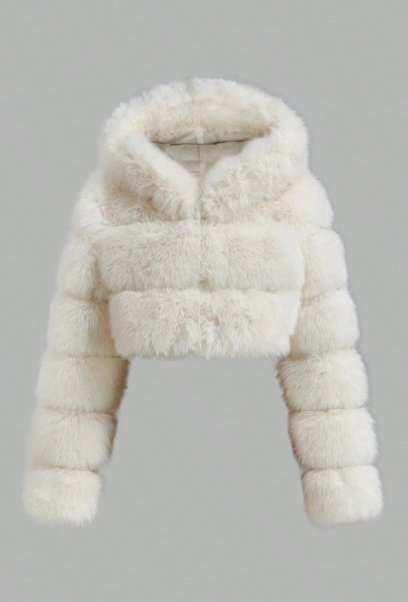 Women’s Faux Fur Coat - Cropped Glamorous Outerwear