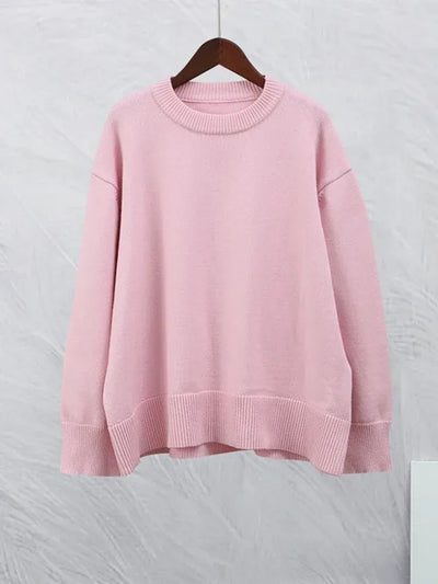 Oversized Relaxed Knit Sweater - Everyday Minimalist Essential