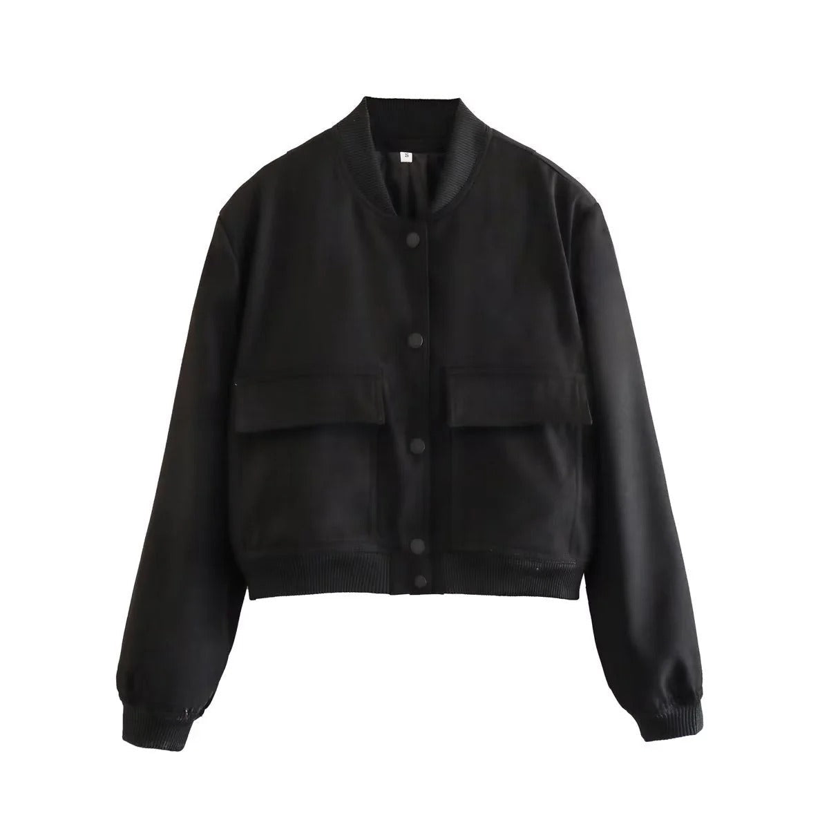 Women’s Cropped Utility Jacket - Casual Button-Up Outerwear