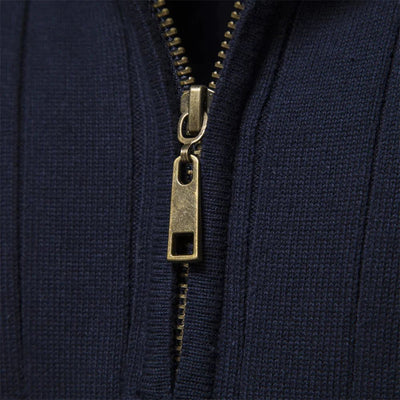 Maddox | Ribbed Zip-Neck Men’s Sweater