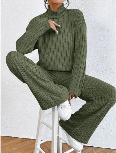 Lucy | Women's Turtleneck Sweater and Pants Set