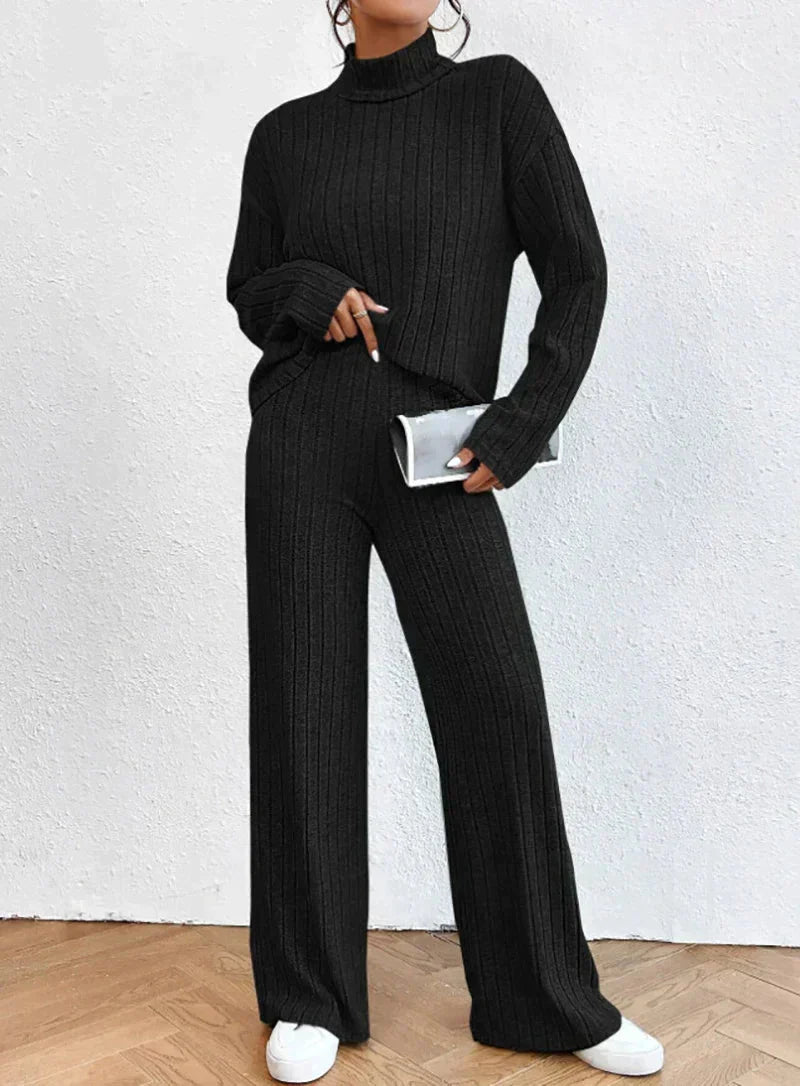 Lucy | Women's Turtleneck Sweater and Pants Set