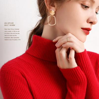Violet | Winter-Ready Cashmere Turtleneck Sweater