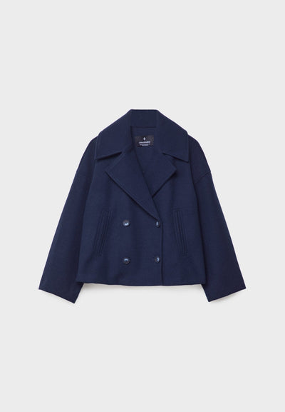 Short Modern Cropped Jacket - Double-Breasted