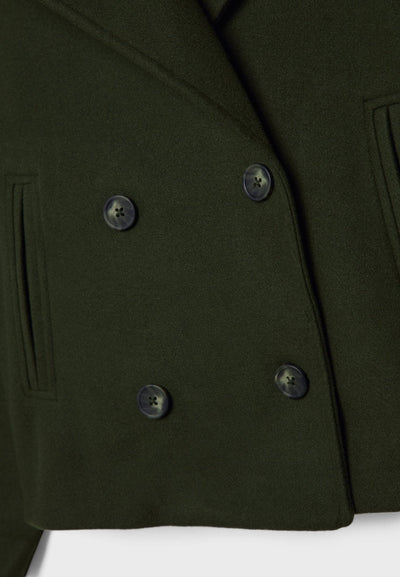 Short Modern Cropped Jacket - Double-Breasted