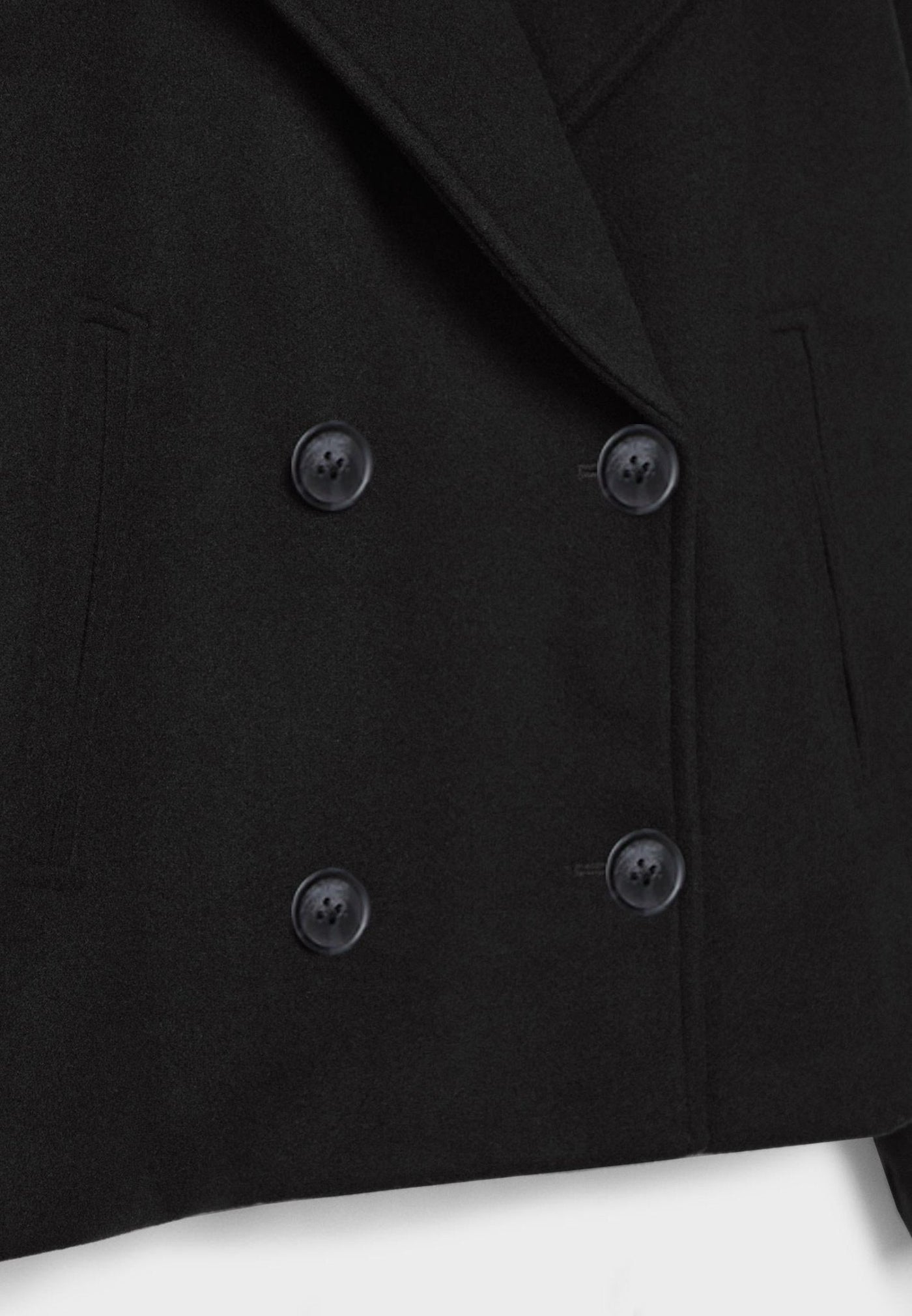Short Modern Cropped Jacket - Double-Breasted