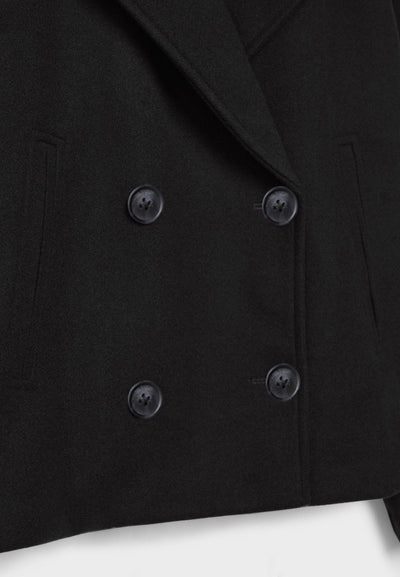 Short Modern Cropped Jacket - Double-Breasted