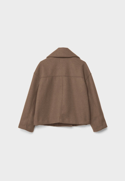 Short Modern Cropped Jacket - Double-Breasted