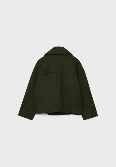 Short Modern Cropped Jacket - Double-Breasted