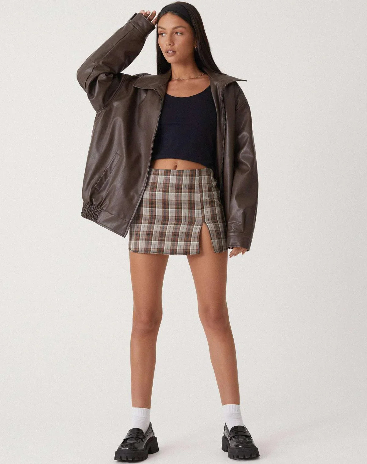 Women’s Oversized PU Jacket - Trendy Streetwear