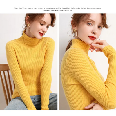 Violet | Winter-Ready Cashmere Turtleneck Sweater